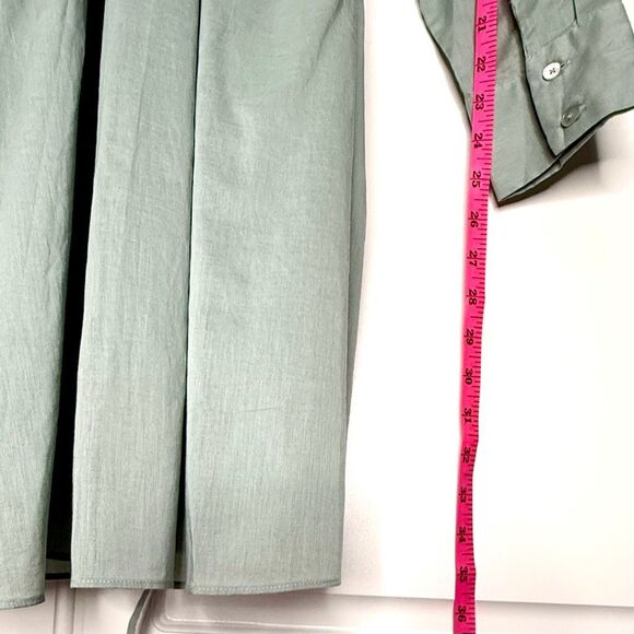 NWT Rebecca Taylor long sleeve cotton shift dress. Color: mint. Size XS - Picture 13 of 15